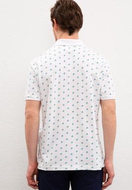 Erkek Beyaz Polo Yaka Tişört - 50219192018