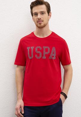 Erkek Kırmızı Bisiklet Yaka T-Shirt - 50219185025