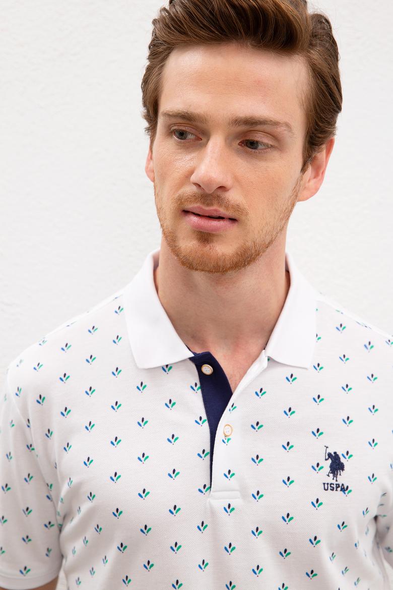 Erkek Beyaz Polo Yaka Tişört - 50219192018