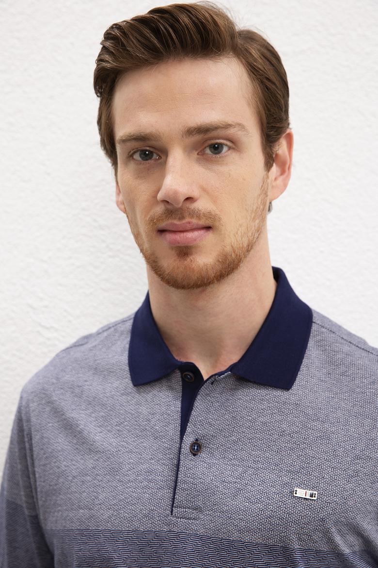 Erkek Lacivert Polo Yaka Tişört - 50219241011