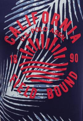 Erkek Lacivert Bisiklet Yaka T-Shirt - 50219195003