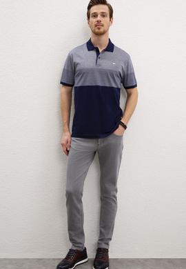 Erkek Lacivert Polo Yaka Tişört - 50219241011