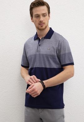 Erkek Lacivert Polo Yaka Tişört - 50219241011