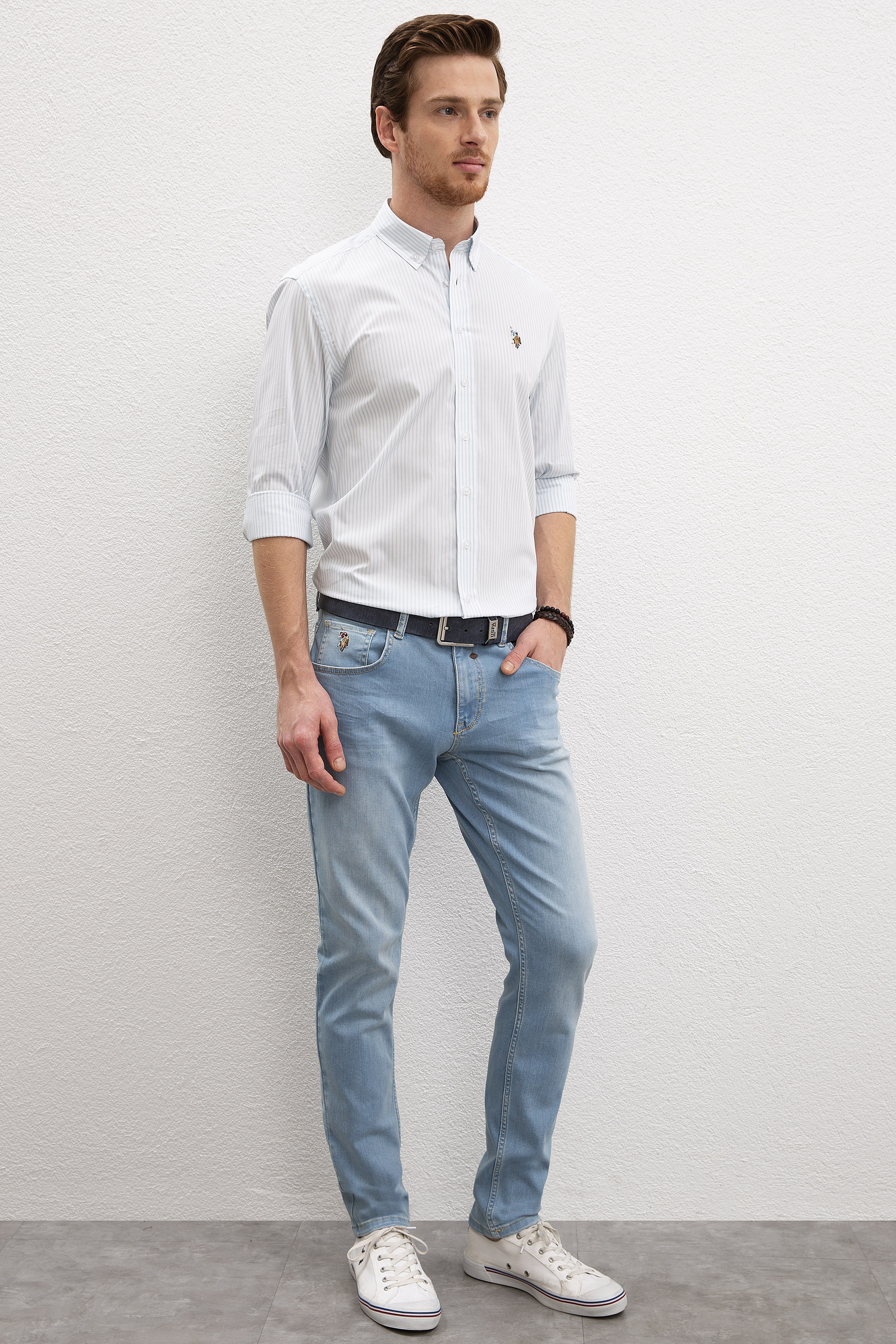 Erkek Mavi Denim Pantolon - Image 2