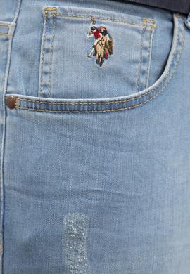 Erkek Mavi Denim Pantolon - 50220301005