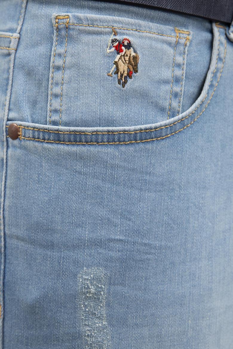 Erkek Mavi Denim Pantolon - 50220301005