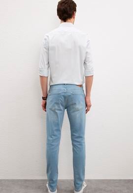 Erkek Mavi Denim Pantolon - 50220301005