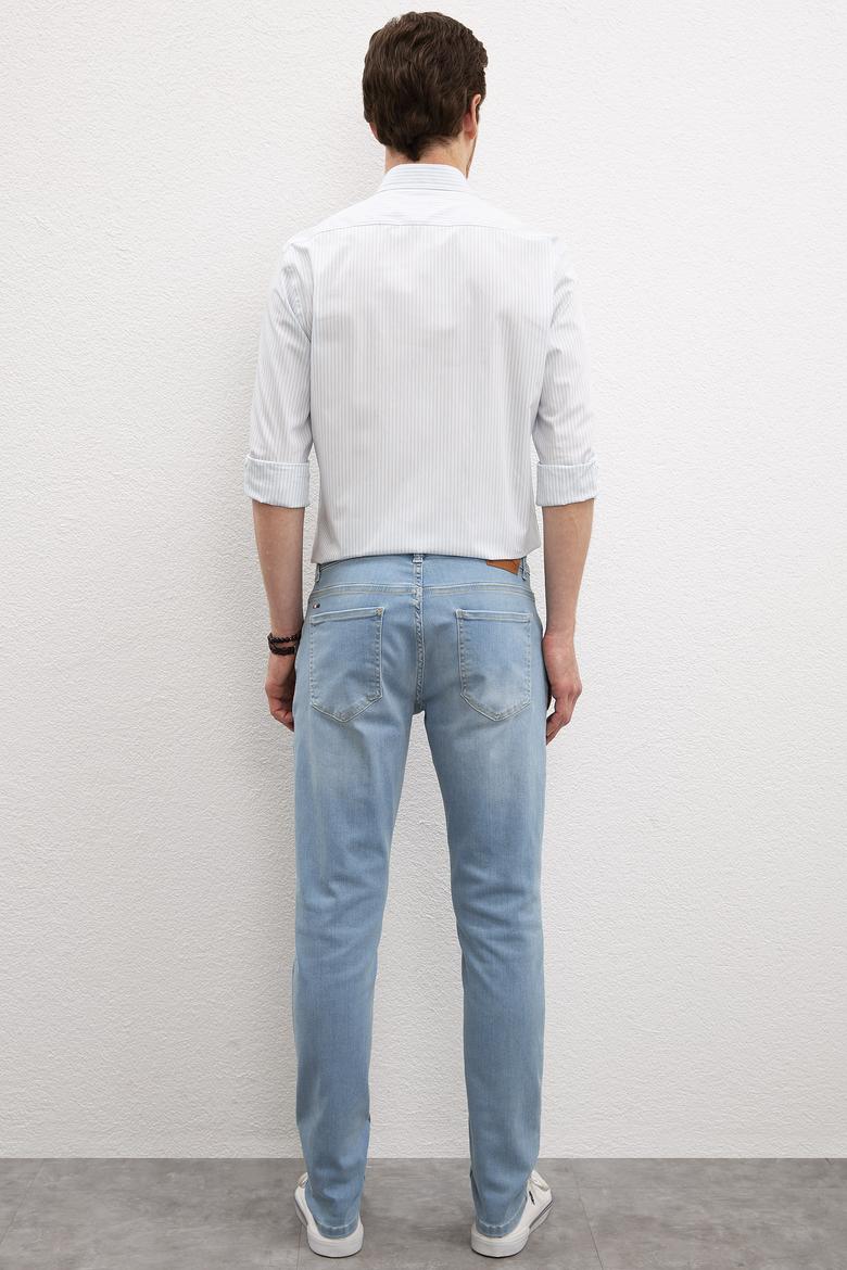 Erkek Mavi Denim Pantolon - 50220301005