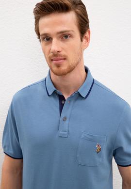 Erkek İndigo Tişört - 50224446021