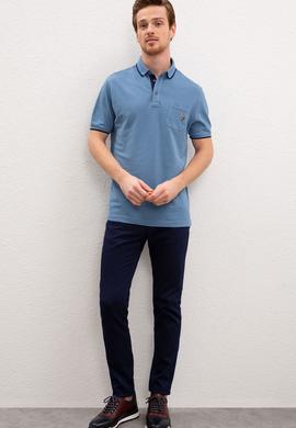 Erkek İndigo Tişört - 50224446021