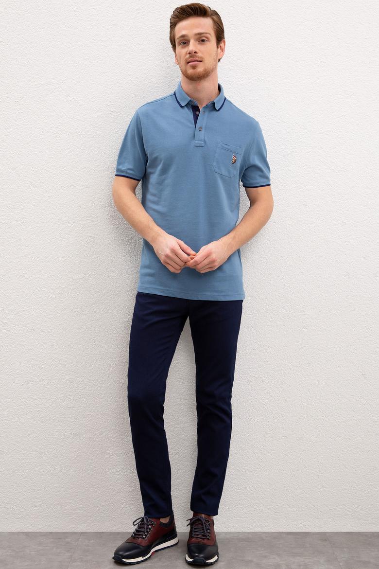 Erkek İndigo Tişört - 50224446021