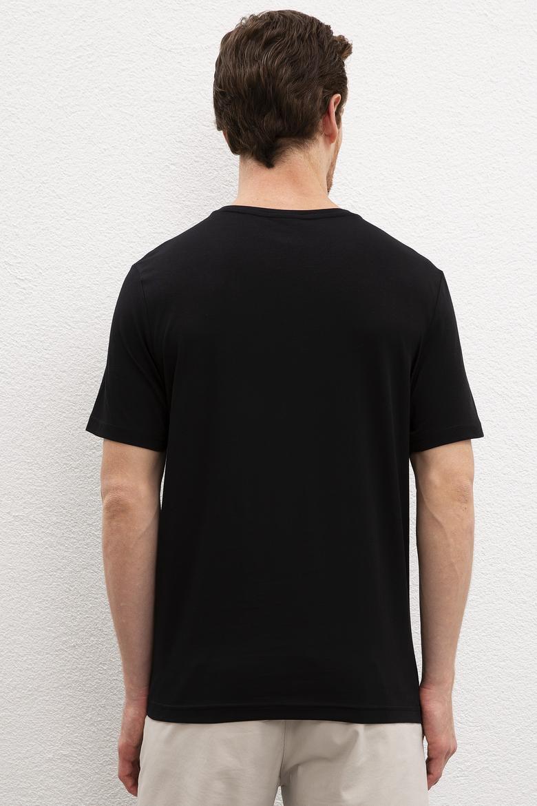 Erkek Siyah Basic Tişört - 50222609022