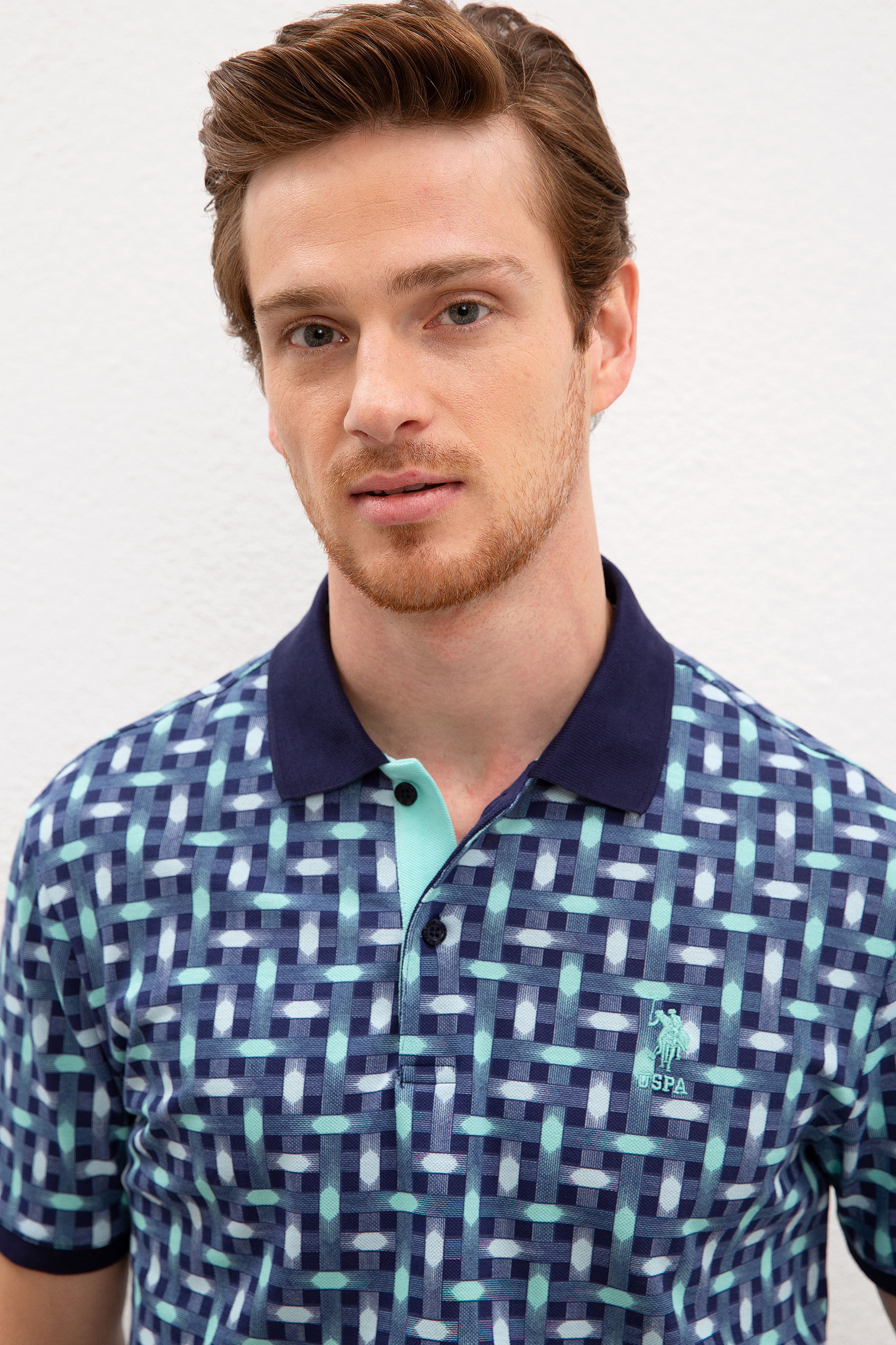 Erkek Lacivert Polo Yaka T-Shirt - Image 2