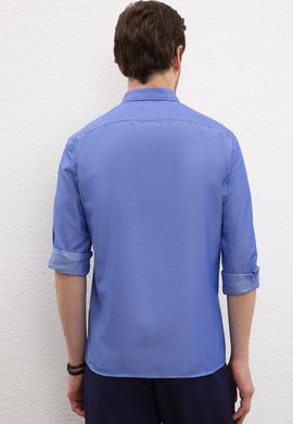 Erkek Mavi Gömlek Uzunkol Basic - 50205844085
