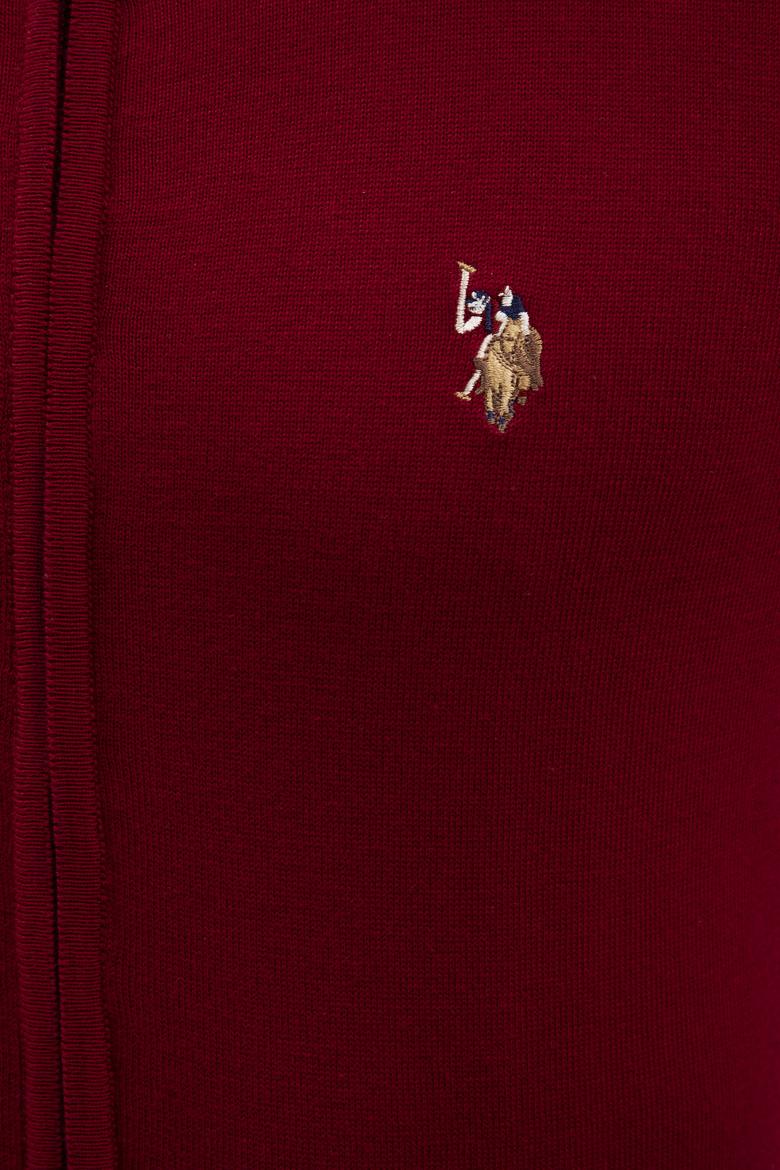 Erkek Bordo  Triko Hırka Basic - 50207712012