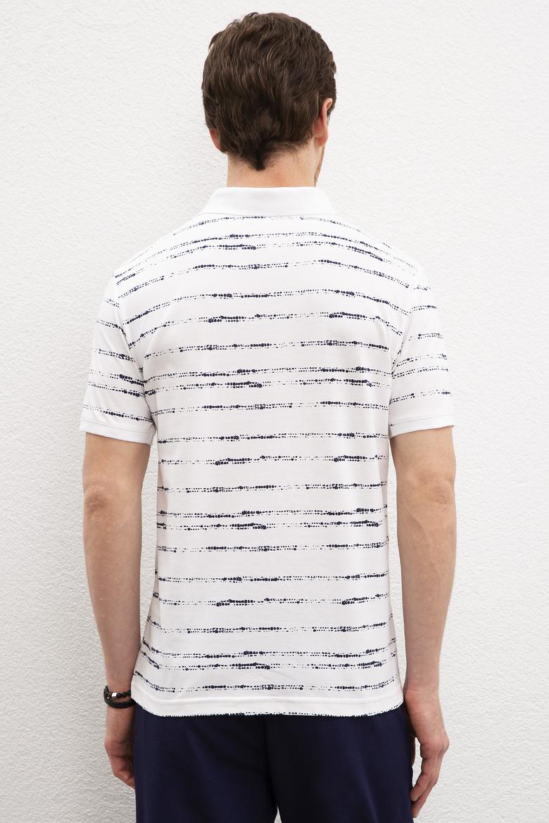 Erkek Beyaz Polo Yaka T-Shirt - 50217899013