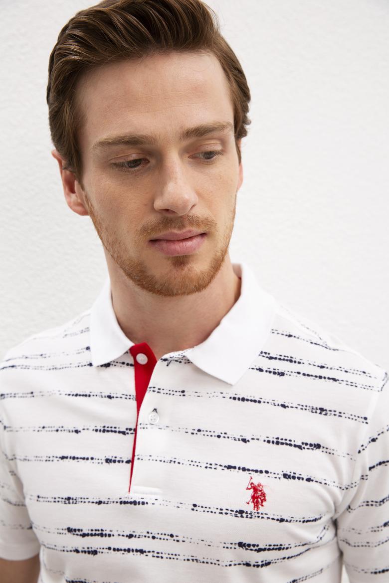 Erkek Beyaz Polo Yaka T-Shirt - 50217899013