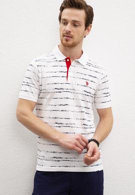 Erkek Beyaz Polo Yaka T-Shirt - 50217899013