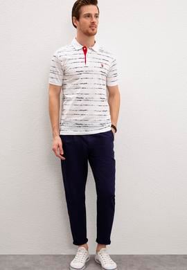 Erkek Beyaz Polo Yaka T-Shirt - 50217899013