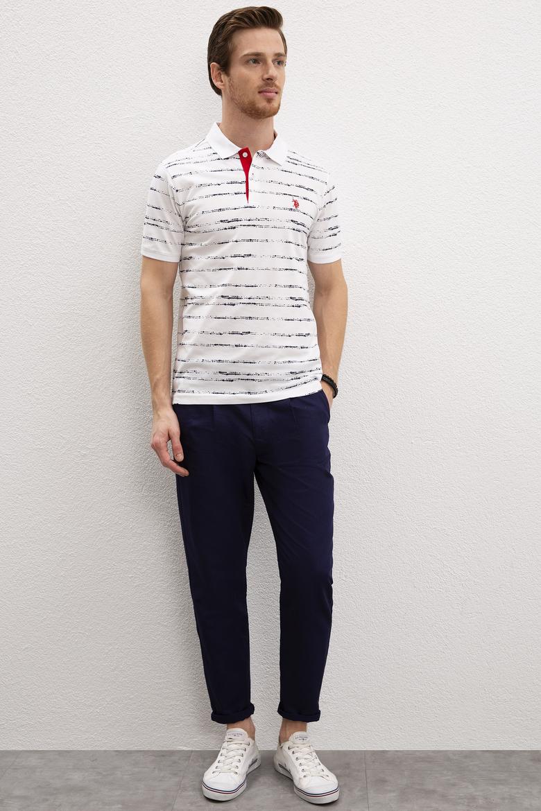 Erkek Beyaz Polo Yaka T-Shirt - 50217899013