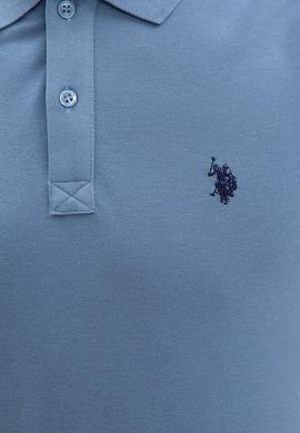 Erkek İndigo Polo Yaka T-Shirt Basic - 50217612170