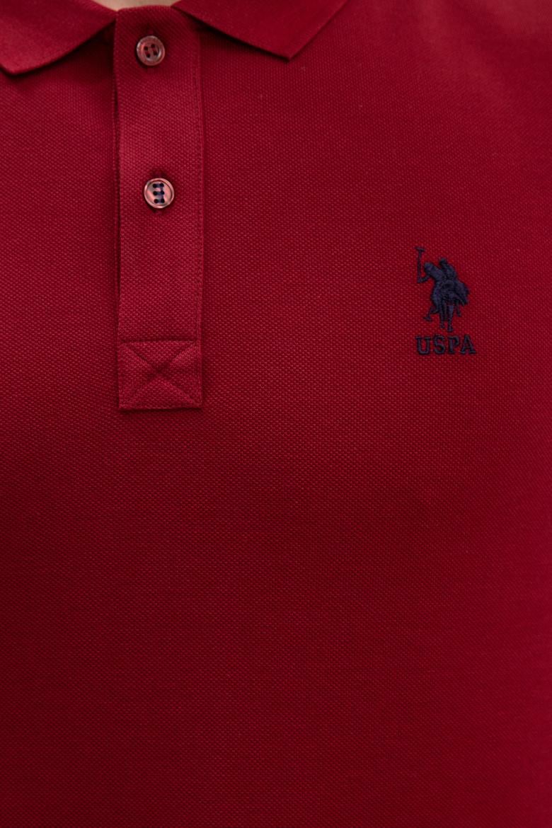 Erkek Bordo Polo Yaka T-Shirt Basic - 50218140080