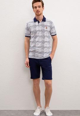 Erkek Beyaz Polo Yaka T-Shirt - 50219251016