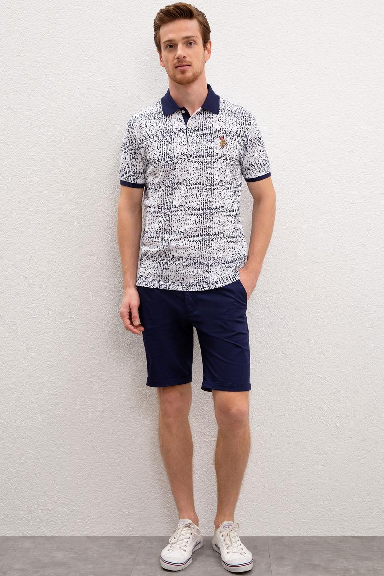 Erkek Beyaz Polo Yaka T-Shirt - 50219251016