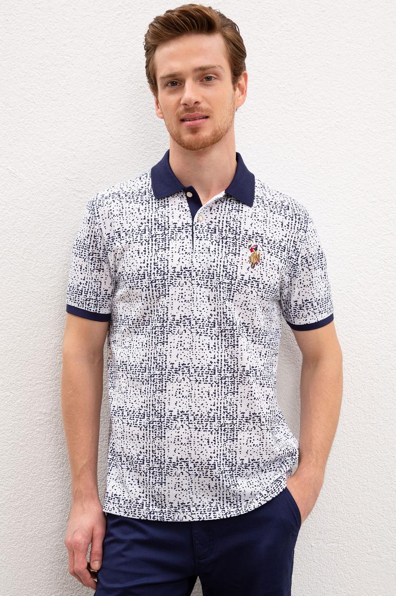 Erkek Beyaz Polo Yaka T-Shirt