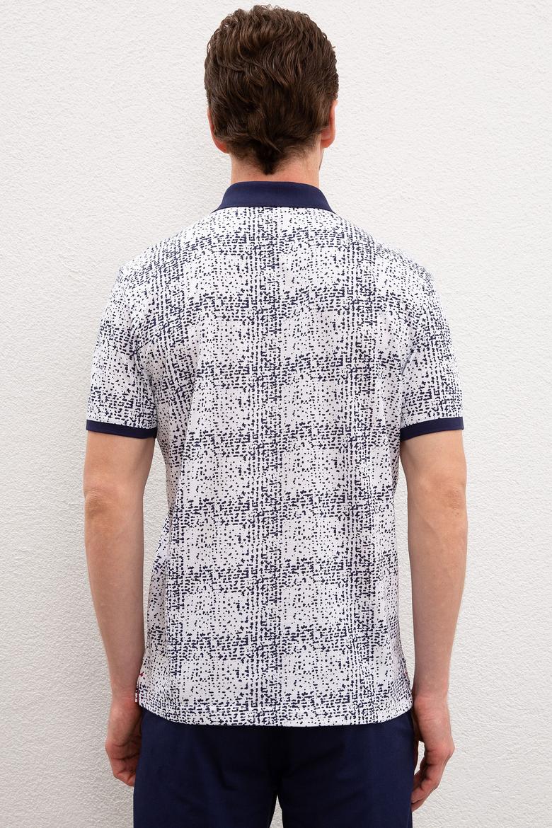 Erkek Beyaz Polo Yaka T-Shirt - 50219251016