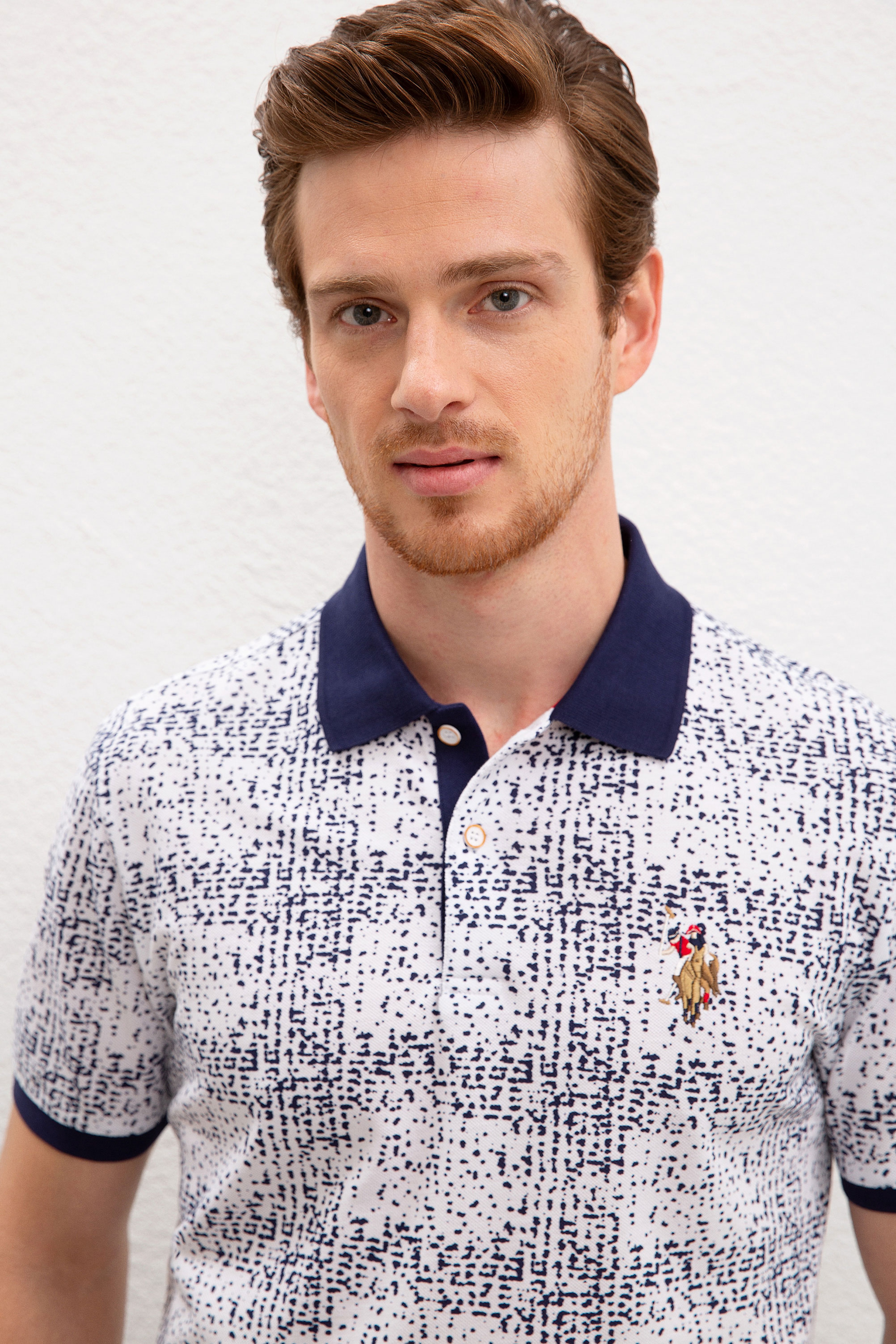 Erkek Beyaz Polo Yaka T-Shirt