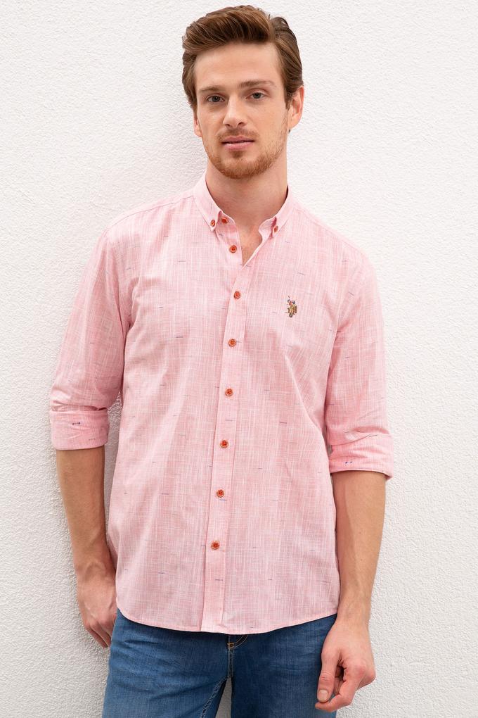 Erkek Kırmızı Gömlek Uzunkol