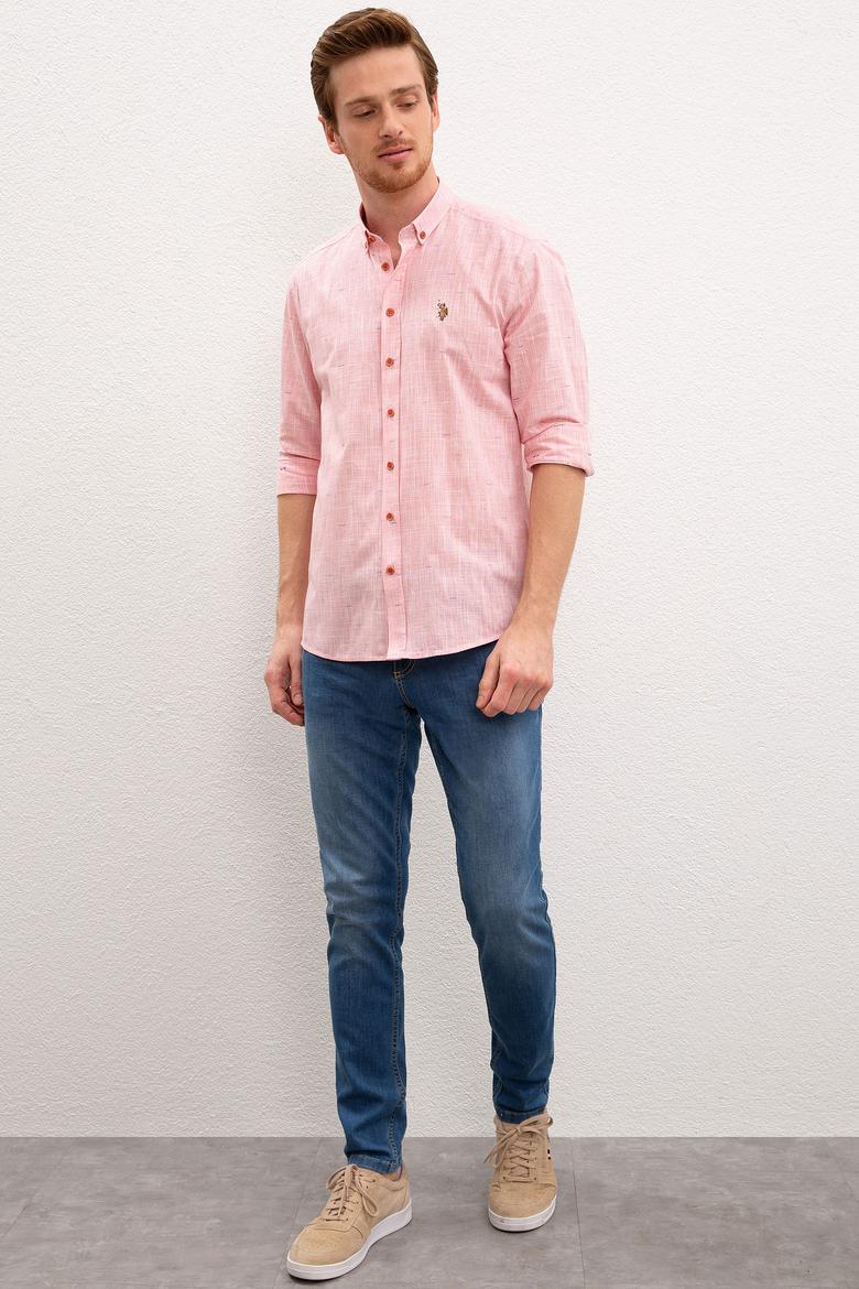 Erkek Kırmızı Gömlek Uzunkol - 50199737010