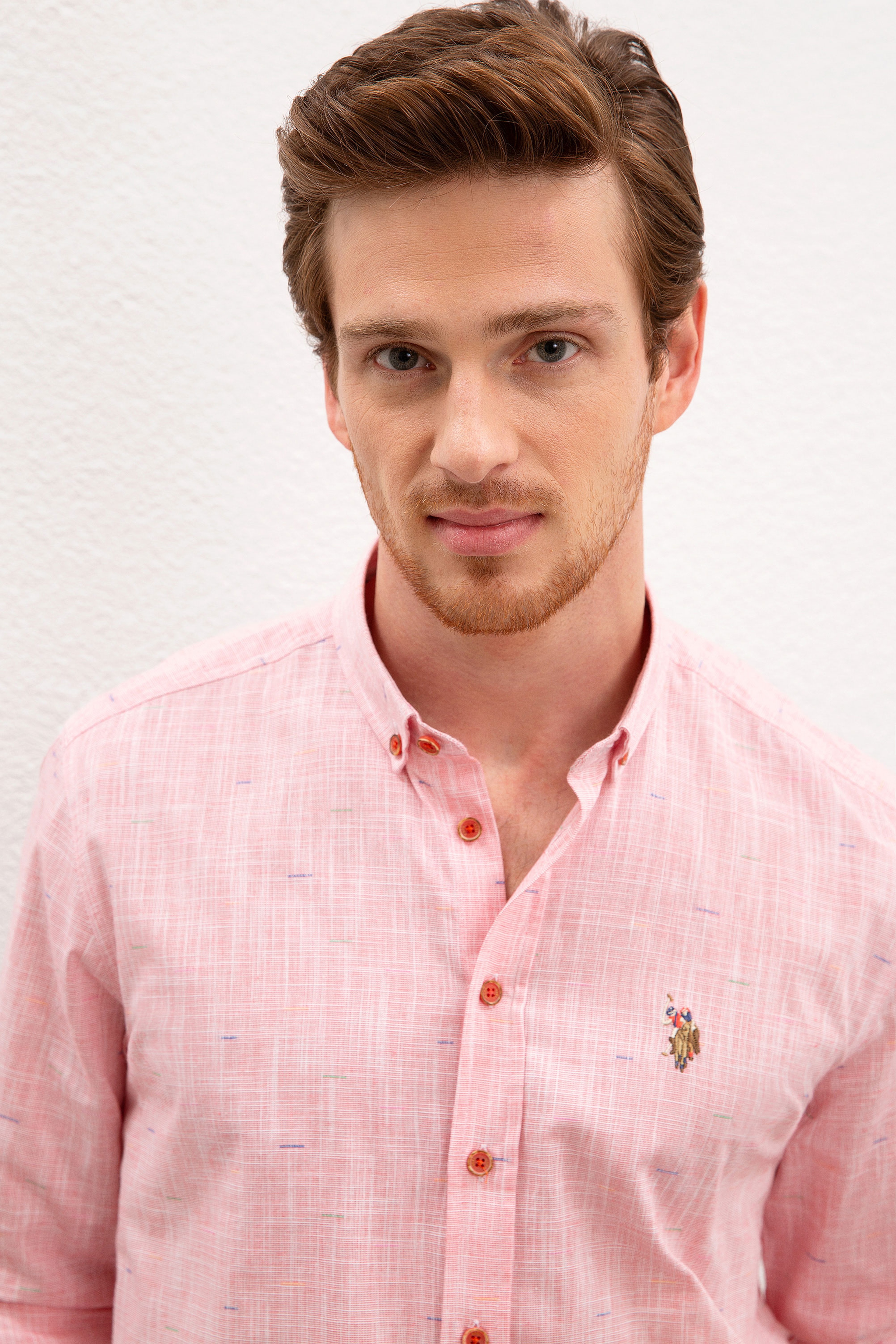 Erkek Kırmızı Gömlek Uzunkol
