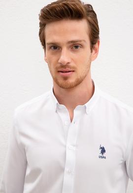 Erkek Beyaz Gömlek Uzunkol Basic - 50201622012