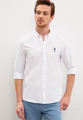 Erkek Beyaz Gömlek Uzunkol Basic - 50201622012