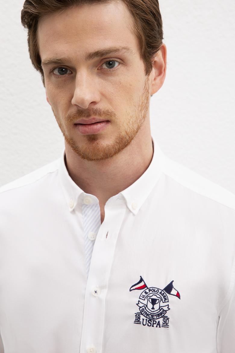 Erkek Beyaz Gömlek Uzunkol - 50202386014