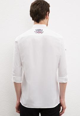 Erkek Beyaz Gömlek Uzunkol - 50202386014