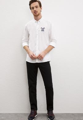 Erkek Beyaz Gömlek Uzunkol - 50202386014