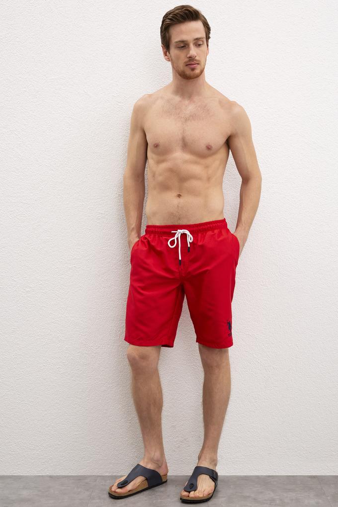 Erkek Kırmızı Deniz Şortu
