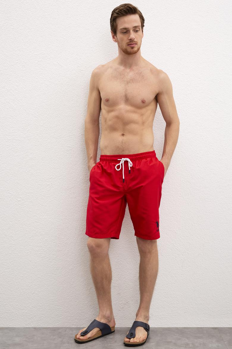 Erkek Kırmızı Deniz Şortu