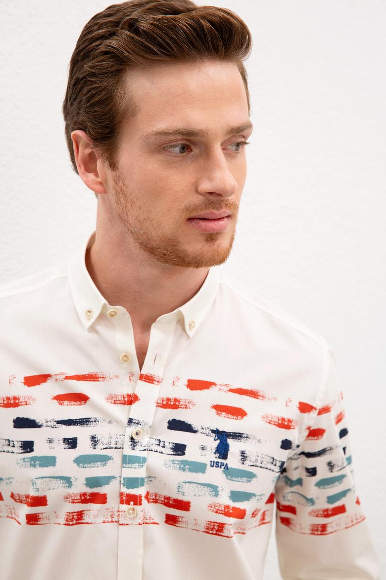 Erkek Beyaz Gömlek Uzunkol - 50207429011