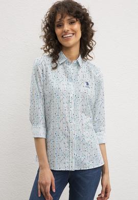 Kadın Mavi Gömlek Uzunkol - 50219166010