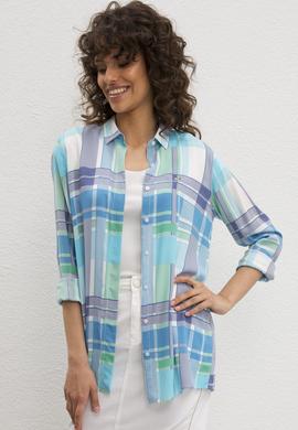 Kadın Yeşil Gömlek Uzunkol - 50222968010