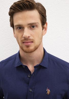 Erkek Lacivert Gömlek Uzunkol Basic - 50200420019