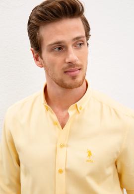 Erkek Sarı Gömlek Uzunkol Basic - 50201622137