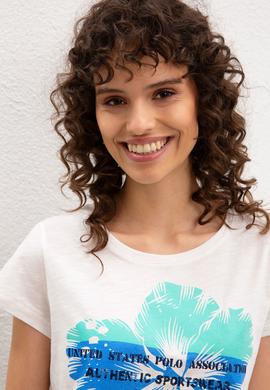 Kadın Beyaz T-Shirt - 50217703002