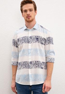 Erkek Mavi Gömlek Uzunkol - 50218707003