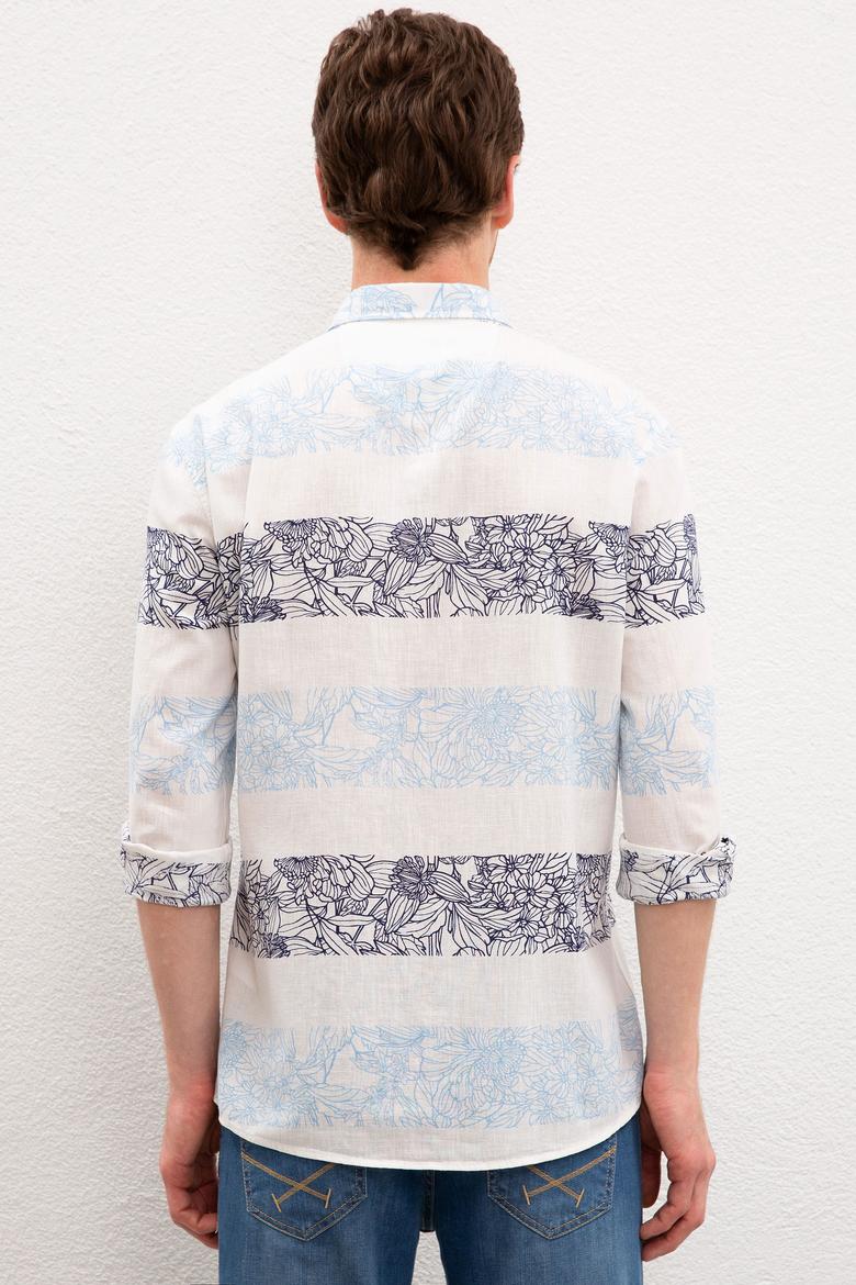 Erkek Mavi Gömlek Uzunkol - 50218707003