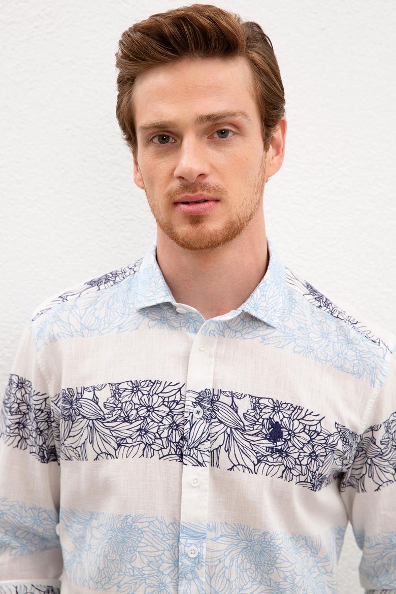 Erkek Mavi Gömlek Uzunkol - 50218707003